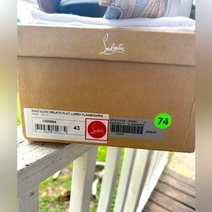 Christian louboutin Rantulow Orlato Flat Lurex Flame/Nappa